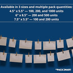 200 Units, 7.5"x5.5" Clear Packing List Shipping Label Envelopes - Heavy Duty Adhesive, Ideal for Labels, Invoices & Documents