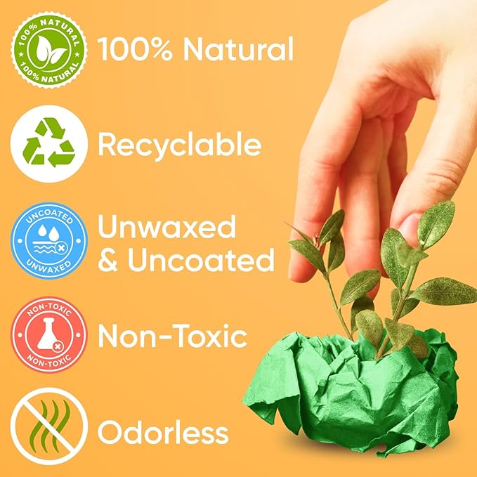 48" x 1200" (100 ft) Green Kraft Paper Roll (Value Pack of 2), 45 lbs Thickness, Made in USA Colored Craft Paper for School, Bulletin Board - Odorless, Non-Toxic, Safe for Kids