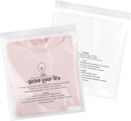 iMailer - 200 Pcs - 10" x 13" Clear Poly Bags for Clothing - Self Seal Suffocation Warning Plastic Poly Bags 1.6 Mil for Shipping, Packaging, T-Shirt - Permanent Adhesive