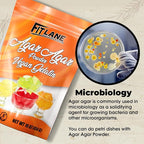 Agar Agar Powder 16 oz - Vegan (Vegetarian) Gelatin - Non GMO, Gluten Free and Nutrient Rich - Substitute for Beef Mix - Unflavored.