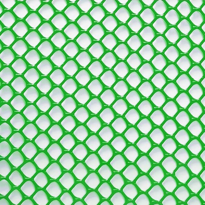 Plastic Wire Mesh Fence, Fencing Chicken Wire Fence with 1.8cm/0.7in Mesh Holes, for Pet Fencing Garden Balcony Grass Protection Farm Crafts(Size:Mesh 0.7in-3.3ft Wx65ft L,Color:Green)