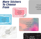 100 Custom Vinyl Stickers - Upload Your own Image, Text, Design, Logo - Personalized Logo Labels for Handmade, Packaging, Bottle, Jars, Candle, Brand Stickers (Pink, 5x3)
