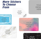 5-1000 Custom Vinyl Stickers - Upload Your own Image, Text, Design, Logo - Personalized Logo Labels for Handmade, Packaging, Bottle, Jars, Candle, Brand Stickers (White, 5x3)