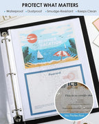 KTRIO 500 Pack Sheet Protectors 8.5 x 11 inch, Clear Page Protector for 3 Ring Binder, Plastic Sleeves for Binders, Top Loading Paper Sheets Document Sleeve Letter Size, Office & Home