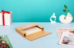 9x6x1.3 inch Corrugated Cardboard Boxes, Multi-Depth CD DVD Shipping Boxes with Fragile Stickers for Mailing, Storing, Packaging, Brown, 25 Pack
