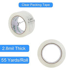36 Rolls 55 Yards Roll, Total 1980 Yards Clear Heavy Duty Packing Tape for Shipping Packaging Moving Sealing, 2.8 mil Thick, 1.88 inches Wide