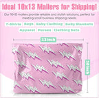 10x13 Poly Mailers – Lightning Bolt – Waterproof, Tear-Resistant Shipping Bags with Adhesive Seal – 25 Pack – Package Mint