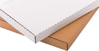 50 Pack Vinyl Record Mailers 12.8"L x 12.8"W x 1"H Multi Depth LP Album Shipping Boxes with Fragile Stickers, White