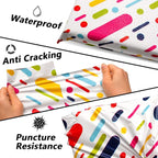 Poly Mailers 10x13 Inch 25 Pcs - Color Stripe Printed Shipping Bags, 2.4mil Thickness, Waterproof and Tear Resistant Mailing Envelopes, Self-Sealing Packaging Bags for Small Business