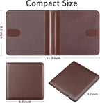 CoBak Car Registration and Insurance Holder - Vehicle Glove Box Car Organizer, Auto Truck Comparment Accessories Case for Essential Document, Driver License, Cards (Deep Brown)
