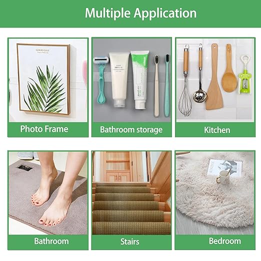 Clear Double Sided Tape(1 in x 10 ft) Mounting Tape,Strong Adhesive,Residue-Free for Hanging Pictures, Mounting Decor