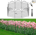 Tall Garden Fence with Gate 40 in(H)x17.5 Ft(L), 8 Panels Fence for Dogs Outside, No Dig Animal Barrier Garden Fencing,Rustproof Metal Wire Temporary Rabbit Dog Fences for Yard Patio Outdoor