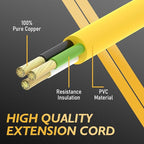 TOOLIOM Welder Extension Cord 8AWG 20FT 6-50P to 6-50R Heavy Duty Power Extension Cord for Welding Machines with ETL Approved