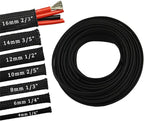 30ft PET Expandable Sleeving Wire Cable Sleeve (1/6", Black)