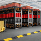68" Wide Heavy Duty Garage Shelving Units, 5-Tier Deep Storage Shelves,Black Metal Garage Shelves,Steel Shelf,Large Storage Rack,Industrial Shelving for Shop, 68" W x 24" D x 84" H