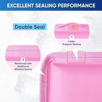 APEXUP Gel Ice Packs for Injuries Reusable, Flexible Double Sided Cold Packs for Injuries, Ice Pack for Knee, Shoulder, Back, Hip, Leg, Arm (Pink, S, 2PK)