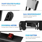 1250W Electric Stair Climbing Dolly - 900lbs Capacity, 3-Mode Folding Hand Truck W/Telescopic Handle, Non-Slip Wheels for Moving Furniture, Appliances (Black)