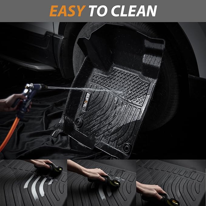 AIPOIL® Floor Mats & Cargo Liner Set for 2022-2026 Lexus NX/NX250/NX350/NX350 F Sport All Weather Protection TPE Anti-Slip Car Full Set Custom Car Mats Accessories - Black