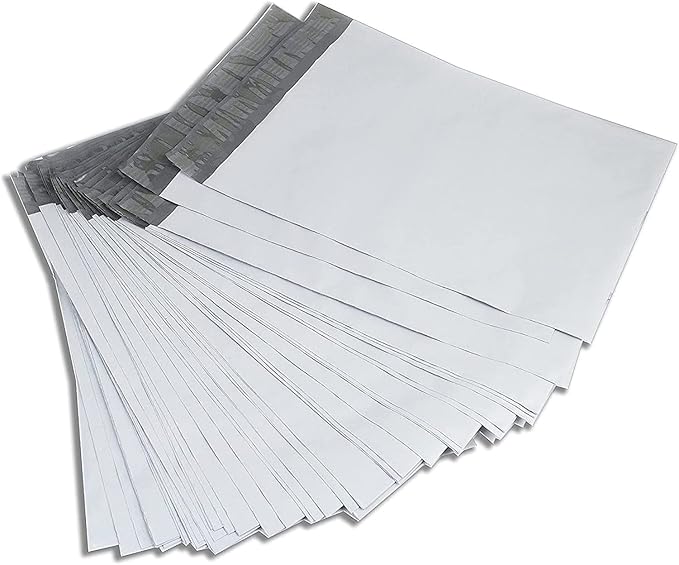OausTect Large Poly Mailers 10x13 Self Seal Shipping Bags For Small Business, Clothing Packaging Bags, 200 Pack Shipping Envelopes, Tear Proof & Waterproof, White