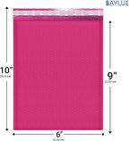 Hot Pink Small Poly Bubble Mailers 6x10 inch #0 | Self Seal Padded Envelopes | Cushioned Bubble Mailer | Usable Size 6x9 | 250 Pack Bulk | WaterProof | Lightweight mailing Shipping Bags
