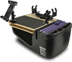 AutoExec AE-GMCD-PI-PS-PM-TAB-11M GripMaster Car Desk for Your Vehicle Workstation and Mobile Office, Natural with 400 watt Power Inverter, Printer Stand, Phone Mount and Tablet Mount
