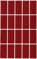 Small Rectangular Label Stickers 1.57 inch x 0.75 inch - 2160 Pack, Red Velvet Color-Coding Labels (40mm x 19mm)