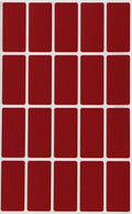 Royal Green 1.57 inch x 0.75 inch Rectangular Labels Stickers Sheets in Red Velvet (40mm x 19mm) - 300 Pack