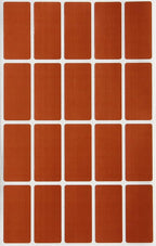 Royal Green Brown Rectangle Sticker 1.57 inch x 0.75 inch Rectangular Labels (40mm x 19mm) 300 Pack