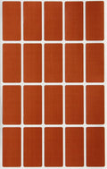 Small Rectangular Label Stickers 1.57 inch x 0.75 inch - 2160 Pack, Brown Color-Coding Labels (40mm x 19mm)