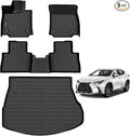 AIPOIL® Floor Mats & Cargo Liner Set for 2022-2026 Lexus NX/NX250/NX350/NX350 F Sport All Weather Protection TPE Anti-Slip Car Full Set Custom Car Mats Accessories - Black