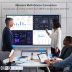 55'' Smart Board, 8+256 GB Interactive Whiteboard, 4K Electronic Digital Whiteboard with Dual System, Android iOS 12.0, Touchscreen Smart Board for Classroom, Office and Home (Wall Mount Included)
