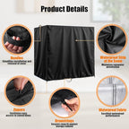 Kasla Storage Cabinet Cover, Outdoor Chest Storage Waterproof Cover, Weatherproof Cabinets Covers for Kitchen Patio Garden Backyard - 64"Lx35"Wx71"H
