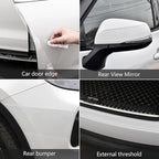 DGSL Car Door Edge Guards Door Sill Protector, 1.2In x 19.7Ft 5D Carbon Fiber Car Wrap Film, Vinyl Automotive Wrap Film Anti-Collision Fits for Most Car (Transparent)
