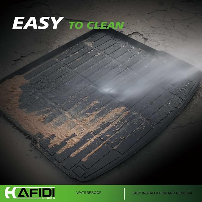 HAFIDI® Floor Mats & Cargo Liner Set Fit for 2018-2023 Subaru Crosstrek & 2017-2023 Impreza (Not Hybrid Models) All Weather Protection TPE Car Full Set Floor Liners Custom Accessories - Black
