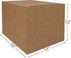 Amazon Basics Cardboard Moving Boxes, 20 Pack, Medium, Brown, 18" x 14" x 12"