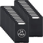 ZCZN Plastic A4 Form Storage Box Case, Clipboard Case, Bulk clipboard Set Suitable for School,Utility,Industrial Office, Medical Personnel,Black,24 Pack