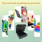 7x6x2'' Small Shipping Boxes 25 Pack, Black Corrugated Cardboard Mailers for Small Business (CM762B25)