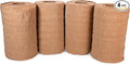 IDL Packaging 12" x 25' EcoMax™ Kraft Paper Cellulose Wadding (4 Rolls) - Cushioning Wrapping and Box Void Filling - Soft and Gentle Packing for Shipping, Moving, and Storing Fragile Items