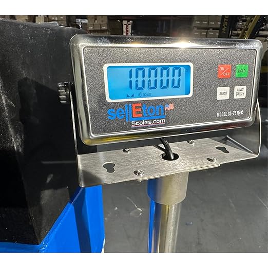 SellEton SL-4040-5k-NN 40" x 40" Industrial Floor Scale l 5000 lbs x 1 lb l Warehouse Pallets