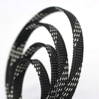 30ft PET Expandable Sleeving Wire Cable Sleeve (1/3", Silver&Black)