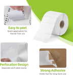 2.25"x 1.25" Direct Thermal Labels-Perforated Barcodes, Shipping Label Paper, Compatible with Zebra & Rollo Printers（16 Rolls，1000 Labels/Roll）