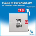 2024 Year Stickers, Doctor Stuff 2024 Chart Stickers, Red Color Coded, STS/SFI Style, USA Made Year Labels for End Tab File Folders, 500/Roll, 1 Roll, 3/4" x 1-1/2"