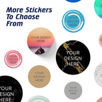 100 Custom Vinyl Stickers - Upload Your own Image, Text, Design, Logo - Personalized Logo Labels for Handmade, Packaging, Bottle, Jars, Candle, Brand Stickers (Mountain, 3x3)