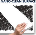 Quartet Magnetic Dry Erase White Board, 2' x 1-1/2 Whiteboard, Nano-Clean Surface Resists Ink Stains, Silver Aluminum Frame (SM531)