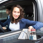 Car Registration and Insurance Holder,Leather Vehicle Glove Box Organizer Wallet for Document,Perfect for any Car,Truck,Motorcycle,Driver License,Trailer or Boat,Men & Women,Black White Milk Cow