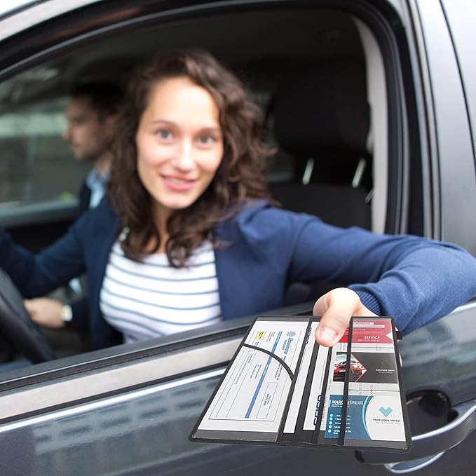 Car Registration and Insurance Holder,Leather Vehicle Glove Box Organizer Wallet for Document,Perfect for any Car,Truck,Motorcycle,Driver License,Trailer or Boat,Men & Women,Wolves Howling Wild