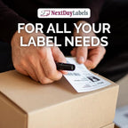 NextDayLabels – 4-1/4" x 5-1/2" Rectangular Sticker Labels for Printer - White Laser/Inkjet Printer Labels Return Address Labels Shipping Label Stickers (500 Sheets, 4 Per Sheet, 2000 Labels)