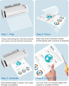 KTRIO 5 MIL Laminating Sheets, Hold 8.5 x 11 Inches, 200 Pack Thermal Laminating Pouches, 9 x 11.5 Laminate Sheets for Laminator, Clear Lamination Sheet Paper, Letter Size, Office School Home Supplies