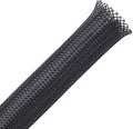 25ft - 1.25 inch PET Expandable Braided Sleeving – Black – Alex Tech Braided Cable Sleeve