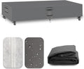 Heavy Duty Patio Furniture Covers Waterproof, 600D Outdoor Furniture Cover Waterproof for Sectional Sofa Couch, Outdoor Dining Table and Chair Set Covers 128''L x 84''W x 28''H, Grey